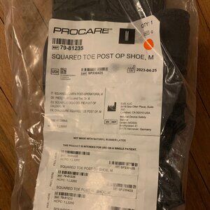 New PROCARE Squared Toe Post Op Shoe, Medium Black 79-81235